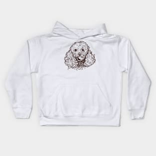 The Poodle Love of My Life Kids Hoodie